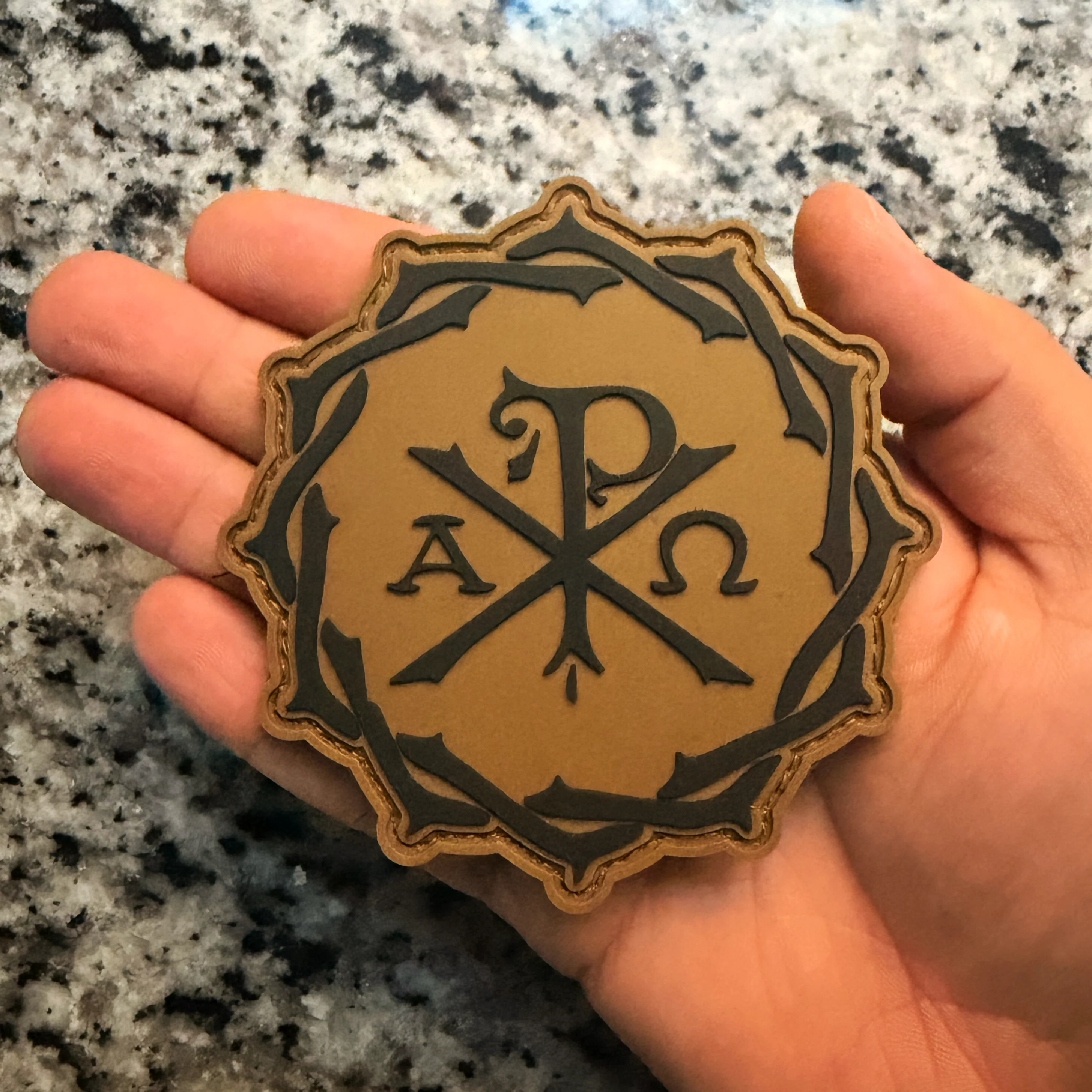 Chi Rho Crown of Thorns PVC Morale Patch - Image 5