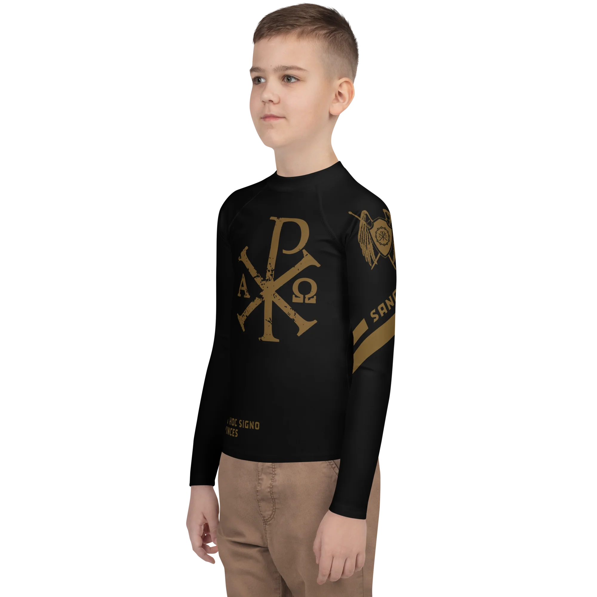 Chi Rho - Youth Rash Guard - Image 3