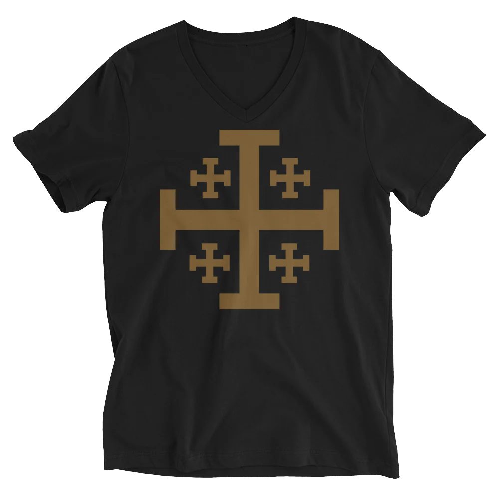Jerusalem Cross V-Neck