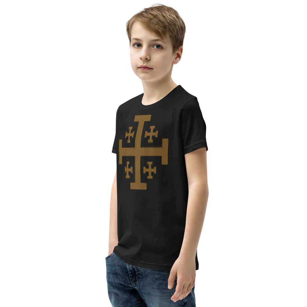 Jerusalem Cross Kids Tee - Image 4