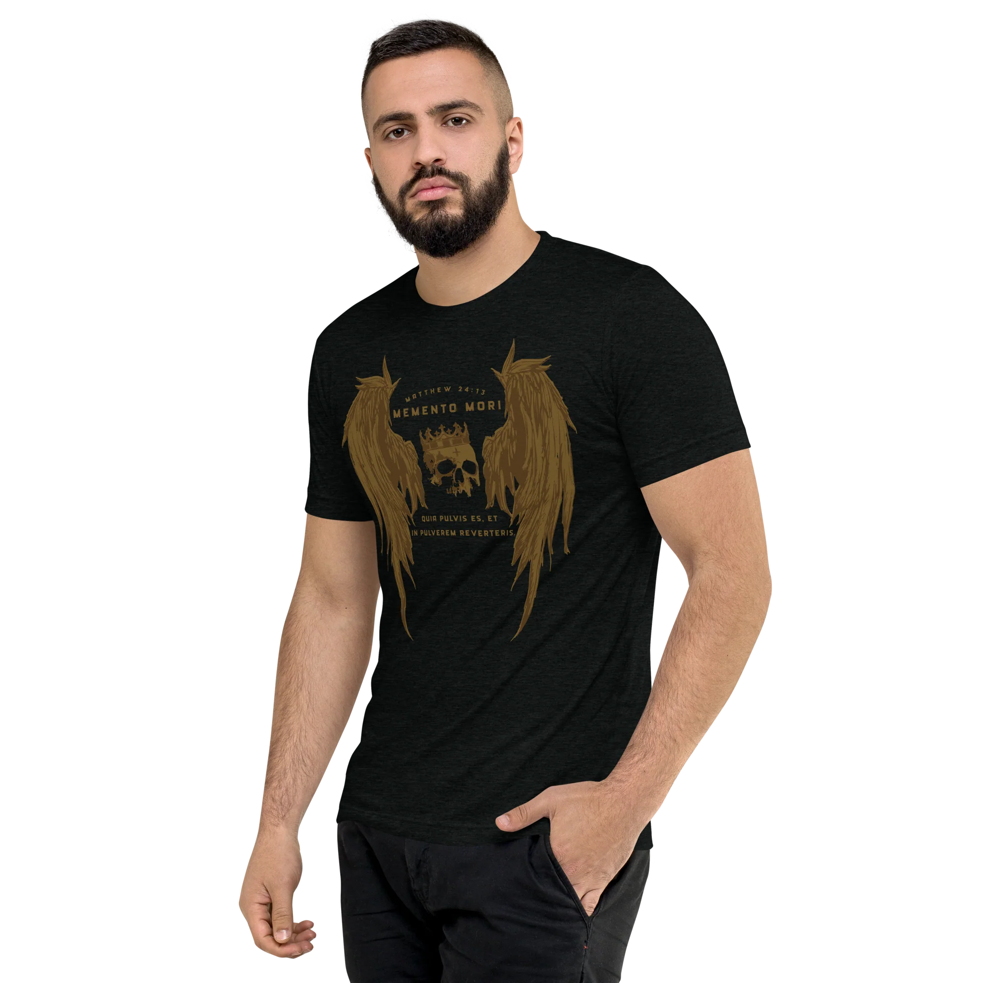Memento Mori 1 Tri-Blend t-shirt - Image 4