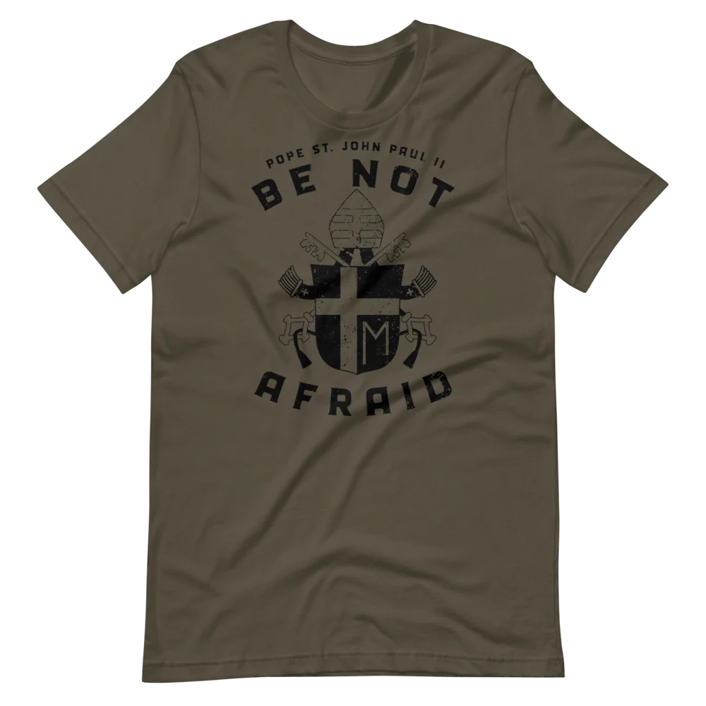 Pope John Paul II "Be Not Afraid" Crew Neck - Image 2