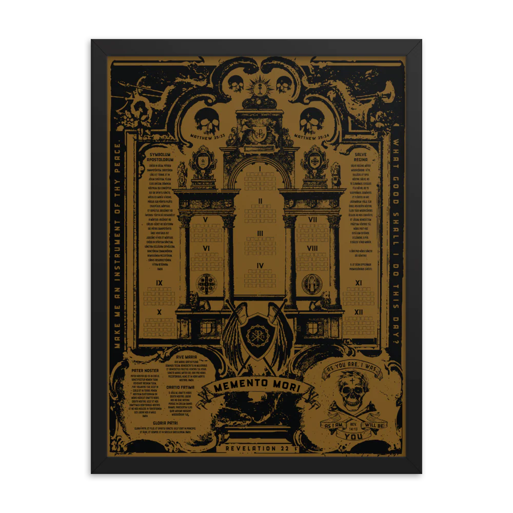 Framed Sanctus Reusable Devotional Poster (18" X 24")
