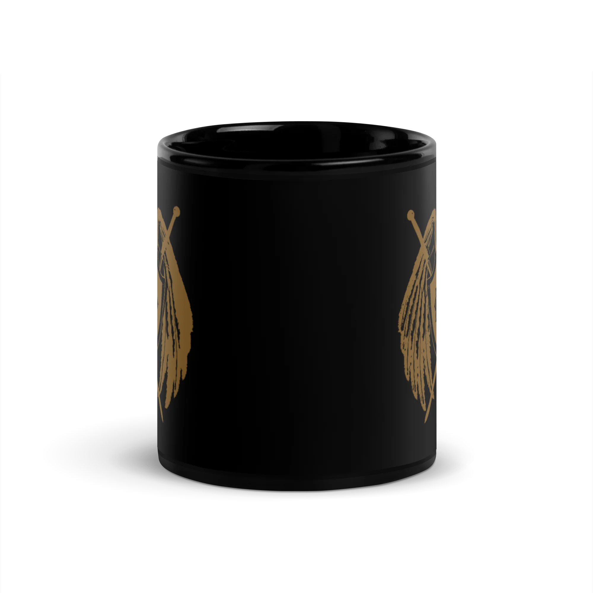 Sanctus Black Glossy Mug - Image 5