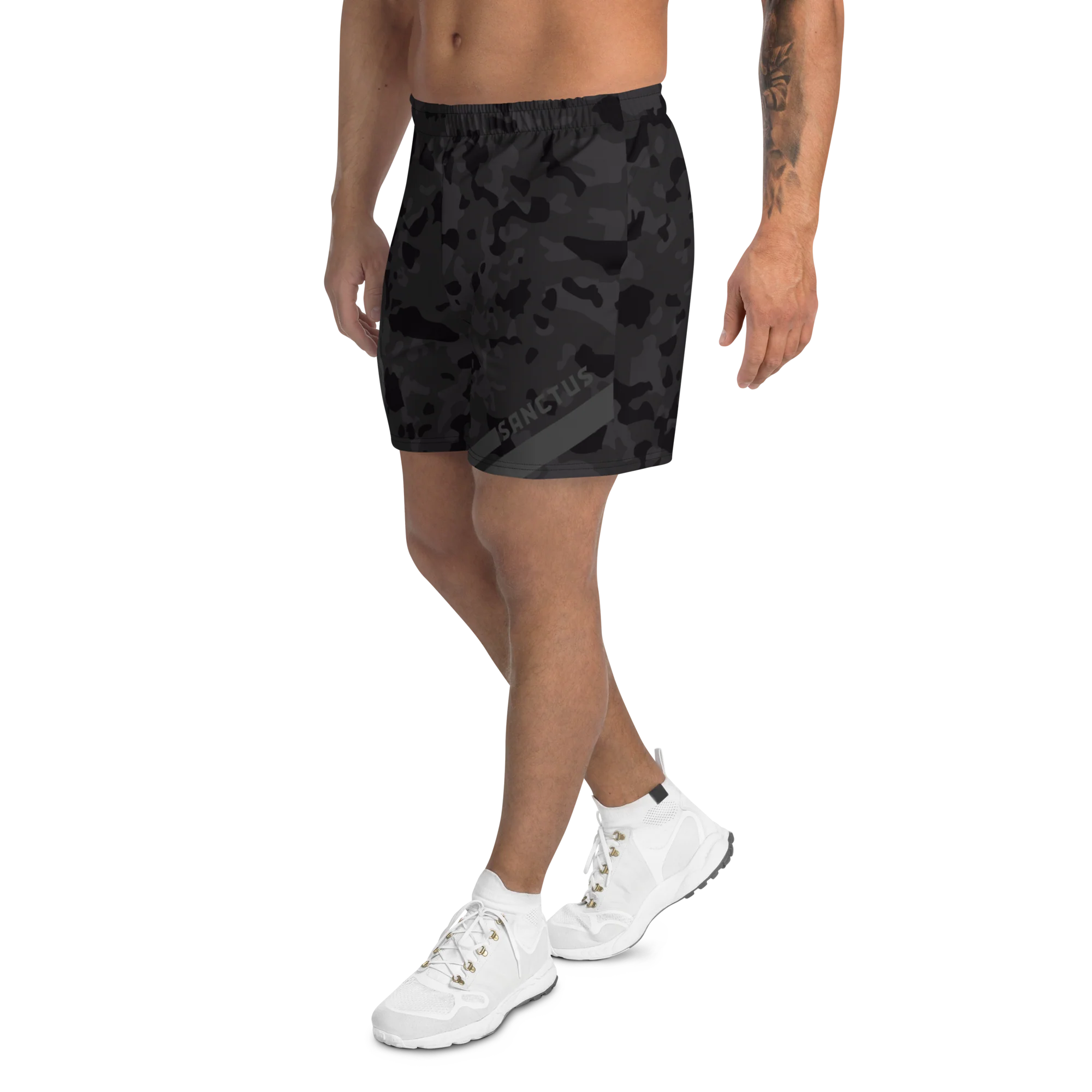 Sanctus Black Multicam Athletic Long Shorts - Image 3