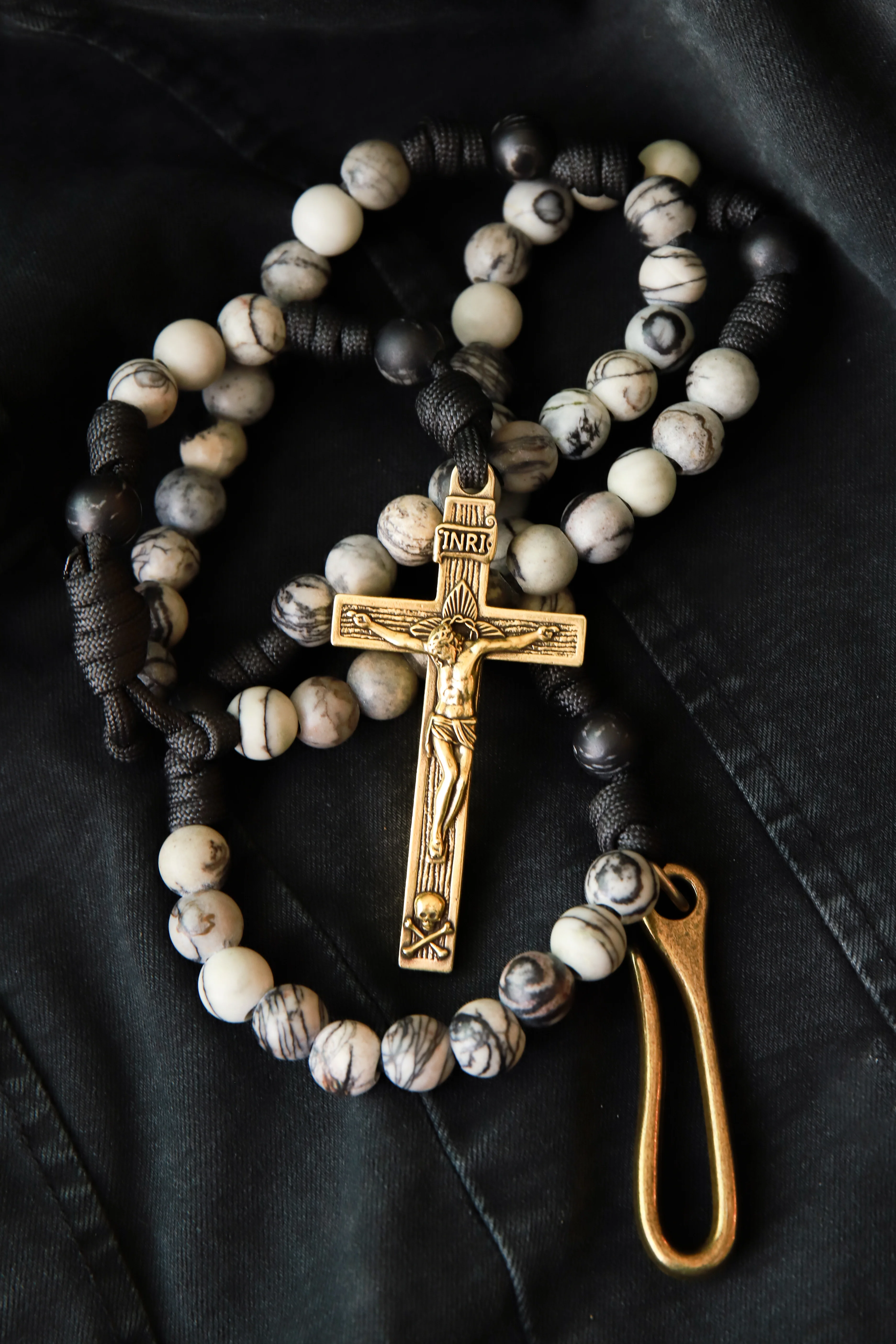 Sanctus Co X Holy Armament Special Edition Rosary (XL) - Zebra Jasper - Image 5
