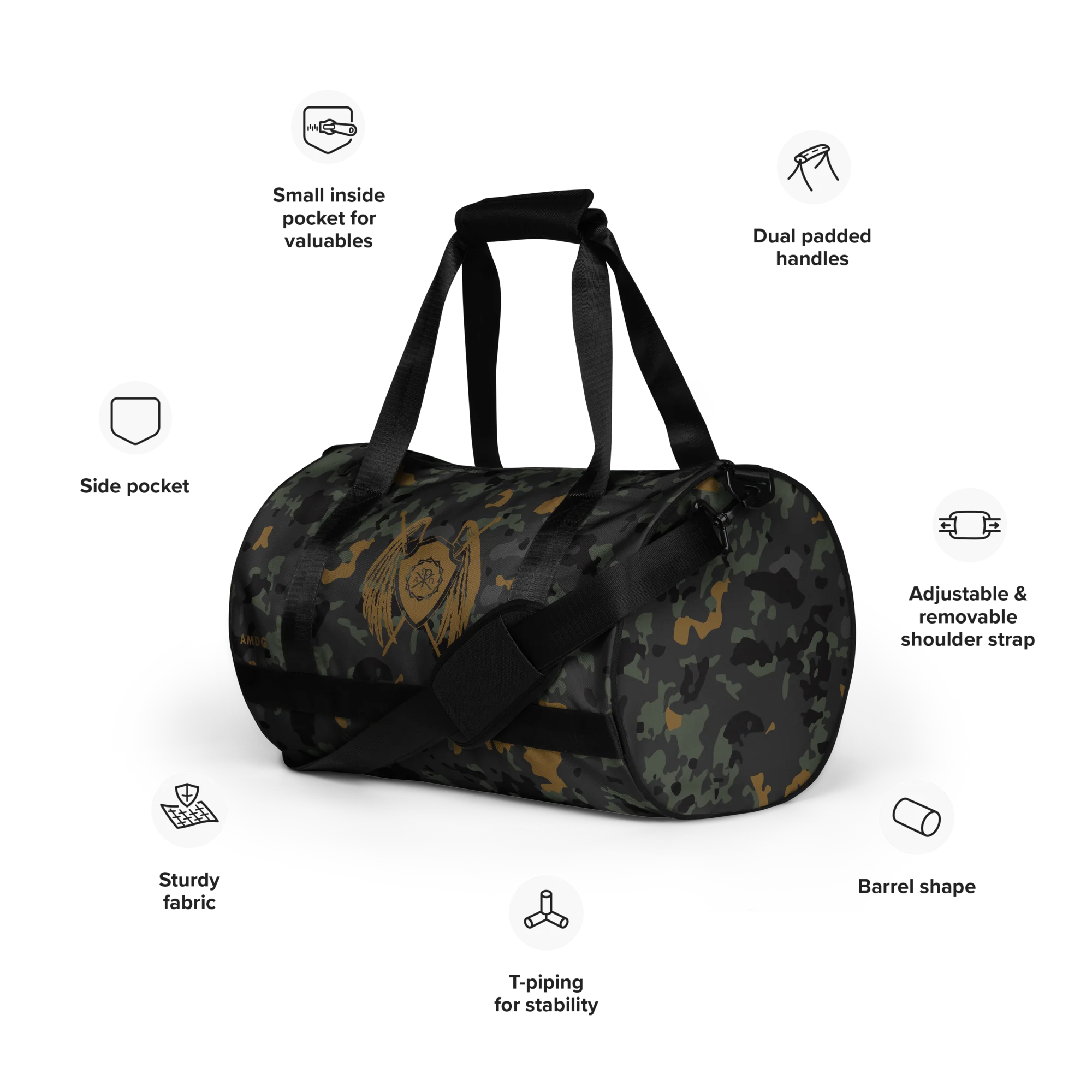 Sanctus Combatives Jungle Multicam Gym Bag - Image 9