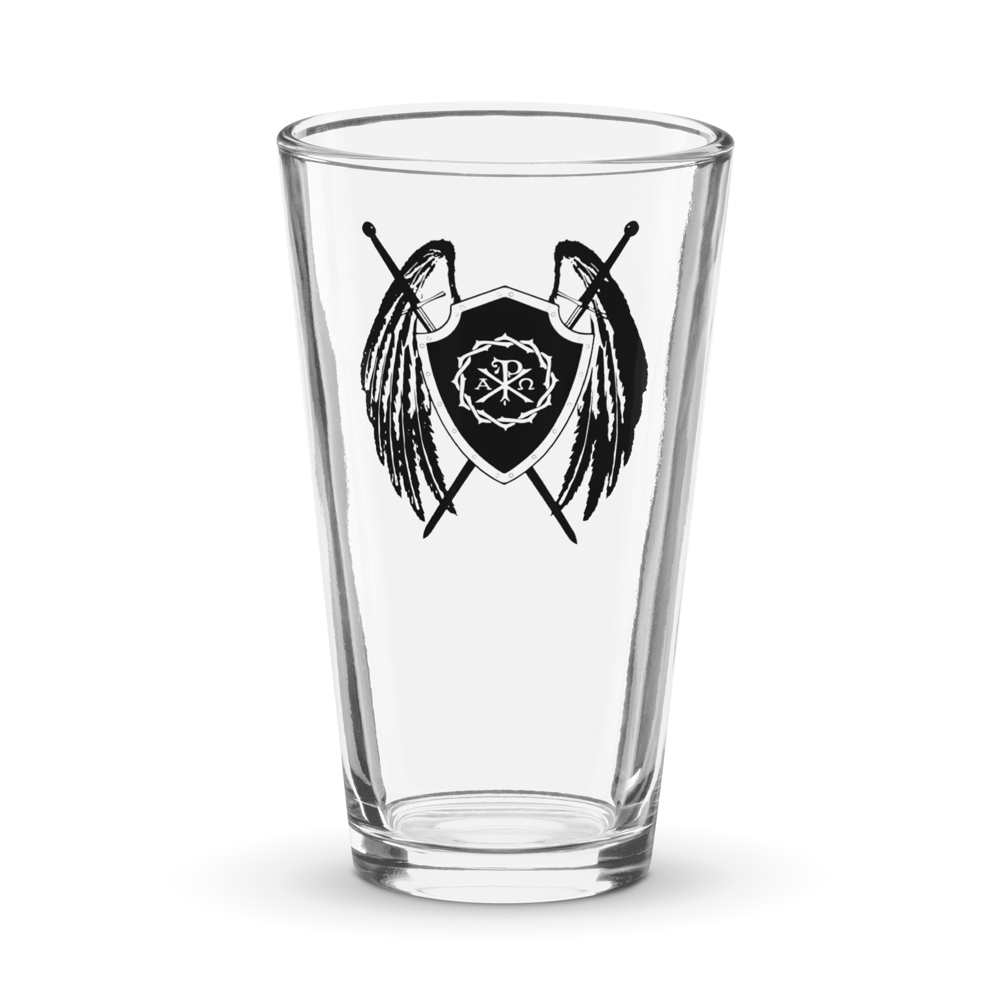 Sanctus Crest Pint Glass