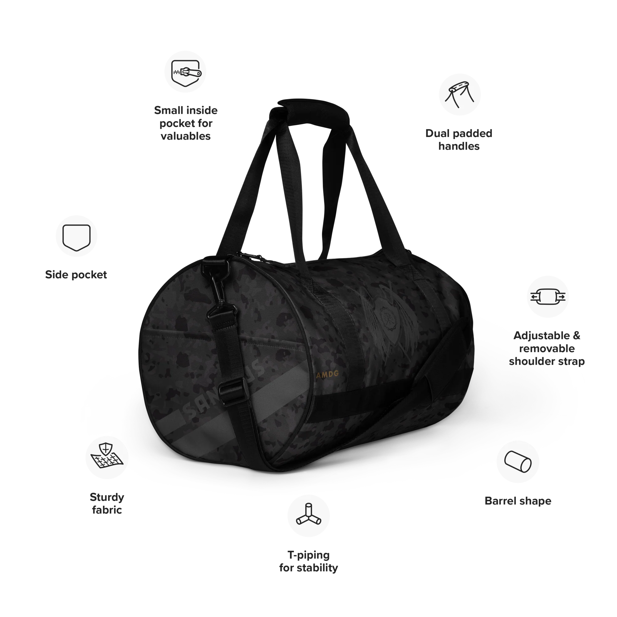 Sanctus Stealth Multicam Gym Bag - Image 8