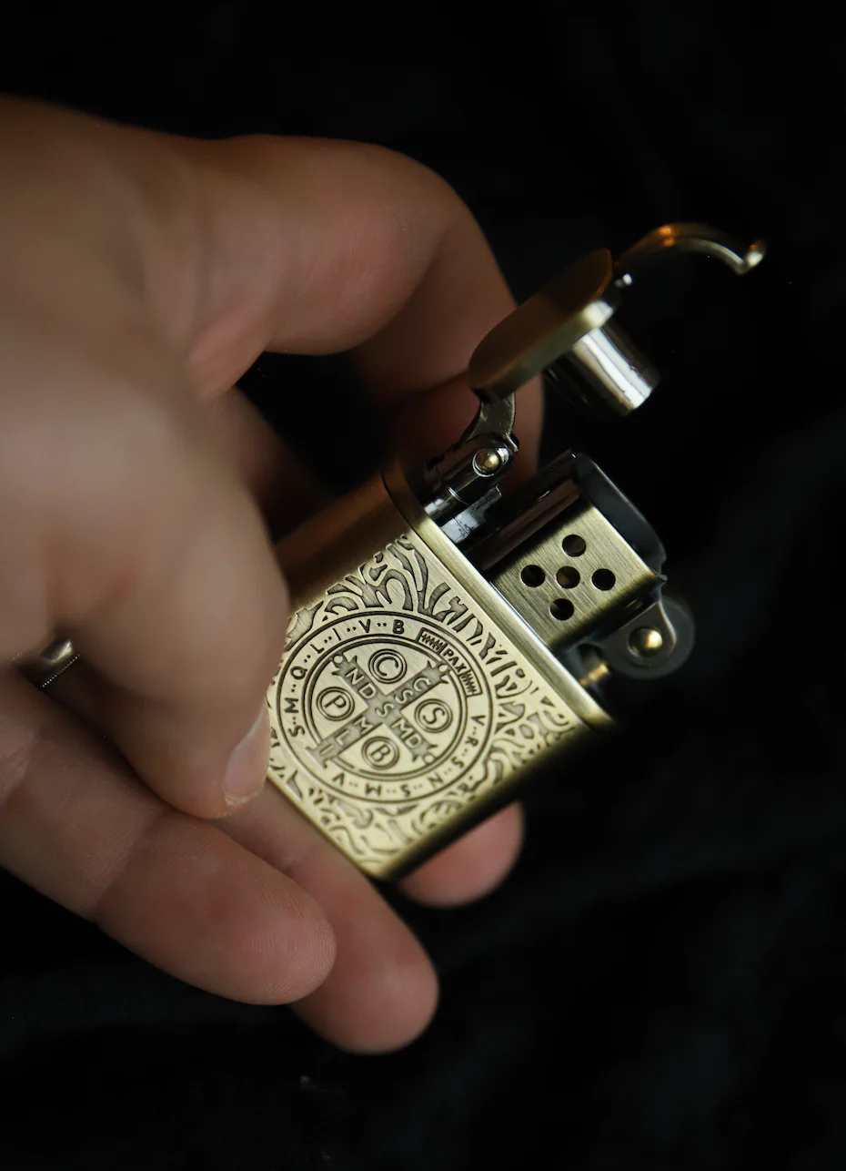 St. Benedict Pocket Lighter - Image 3
